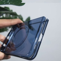 Étui rigide transparent en PC pour téléphone pliable DUO avec loupe, ultra-fin, moulage par injection empilable à 82 %