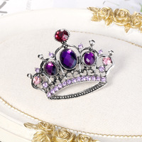 Diamante couronne Corsage broche broche fête de mariage Pageant diadème pour enfants cadeau de fiançailles pour la Saint-Valentin