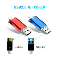 Flashdisk USB Asli Original 16GB-128GB Micro USB Type-C USB 2.0/3.0 Pendrive