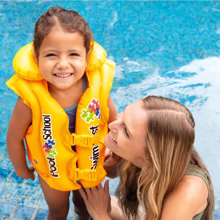 INTEX 58660 şişme yüzme havuzu okul lüks yüzme yelek yüzen çocuklar şişirilebilir can yeleği