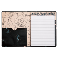 Classeur bureau d'affaires en cuir A4 portefeuille dossier colle reliure papier couverture Padfolio Set avec bloc-notes