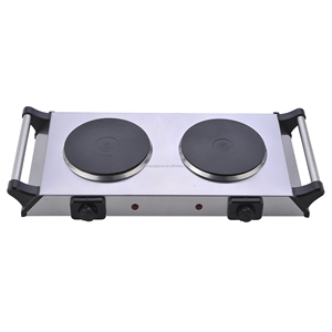 Hornillo eléctrico multifunción portátil de acero inoxidable, doble quemador, excelente calidad, placa caliente con mango, gran oferta - Product Image 4