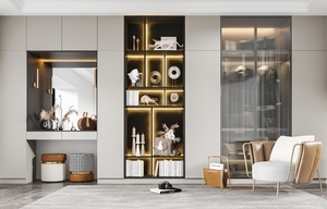 Armario <span class=keywords><strong>Almira</strong></span> Económico con Certificación CE, Muebles Modernos para Dormitorio, Gabinete de Almacenamiento de Madera Contrachapada y MDF, Panel para Hotel - Product Image 5