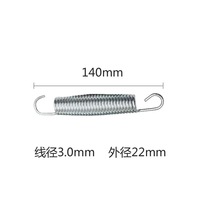 Ressort de tension en acier inoxydable OEM pour extenseur de poitrine, ressort de trampoline, ressort de tension en acier au carbone Rostock, ressort d'amortissement de tension