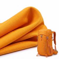 Tissu en toile 21S*2 100% polyester effet coton, imperméable et résistant à l'abrasion, idéal pour les sacs à dos et sacs fourre-tout d'extérieur (vente en gros)