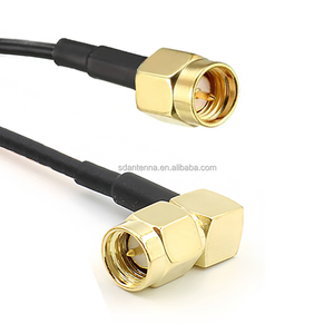 ShengDa RG174 cáp đồng trục SMA Nam Góc phải để SMA nam nối 2.8mm PVC Áo khoác đồng RF Cáp lắp ráp Cáp - Product Image 1
