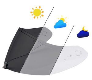 Visera fotocromática para <span class=keywords><strong>casco</strong></span> de motocicleta para RX7X,Glamster,TT,V14,V28B,R1,R420,FF320, MX701,Atlas Anti UV Wind Shield Helmet - Product Image 6