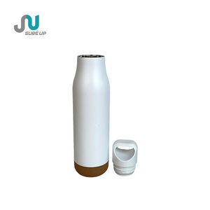 Termo de Acero con Base de <span class=keywords><strong>Corcho</strong></span>, Botella de Agua Aislada para Camping y Senderismo, para Bebidas Frías y Calientes - Product Image 5