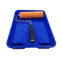 Juego de cepillos de tambor de microfibra PMS de 9 pulgadas, bandeja gruesa, cepillo de rodillo personalizable, herramientas manuales, demanda de fábrica