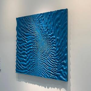 Arte Murale 3D Blu Vincentaa, Decorazione di Lusso per Interni, Utilizzata per Hotel - Product Image 1