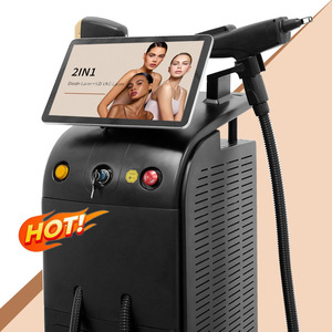Máquina Láser de Diodo 2 en 1 de 808nm Barata, Q-Switch Nd Yag 755nm <span class=keywords><strong>Alex</strong></span> Alexandrite para Depilación y Eliminación de Tatuajes, 3000W - Product Image 2