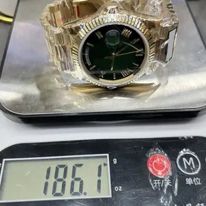 นาฬิกากลไกสแตนเลสแบบพรีเมี่ยมสำหรับผู้ชายระบบอัตโนมัติตัวชี้ปฏิทินคู่ตัวชี้แบบแซฟไฟร์คริสตัลสำหรับธุรกิจแฟชั่น - Product Image 5