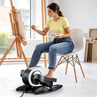 Stepper portátil para ejercicios bajo el escritorio, masajeador de pies con rodillos, diseñado para fitness sin esfuerzo y entrenamiento para el cuidado de personas mayores