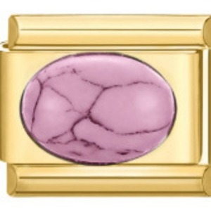 Italian Modular Heart Gemstone Zircon 9Mm Stainless Steel Bracelet Gift Jewelry - Product Image 3