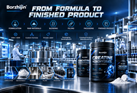 Créatine monohydrate en poudre en vrac, marque privée, nutrition sportive, renforcement musculaire, soutien énergétique, fabrication OEM