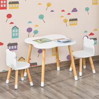 Ensemble table et chaises en bois pour enfants à prix abordable, table d'activités en bois pour enfants pour salle de jeux
