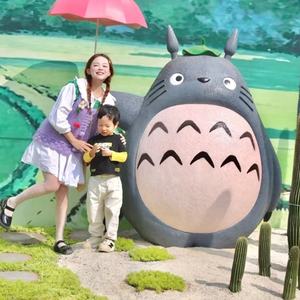 Statue de décoration de <span class=keywords><strong>jardin</strong></span> en résine grandeur nature, modèle animal de dessin animé <span class=keywords><strong>japonais</strong></span>, sculpture des personnages de <span class=keywords><strong>Mon</strong></span> voisin Totoro, thème artistique - Product Image 3