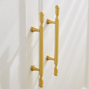 Оптовая продажа, латунный скандинавский стиль, Современная легкая Роскошная золотая ручка с одним отверстием - Product Image 3