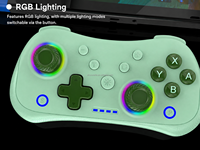 Manette de jeu portable mini sans fil RGB Turbo pour Nintendo Switch PC Android IOS Gamepad