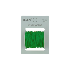 Ilan Macrame <b>Cord</b> 1Mm Green 20M Approx For Crafting - Product Image 2