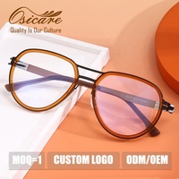 Lunettes de vue haut de gamme sans vis pour homme – Montures optiques transparentes de marque pour hommes
