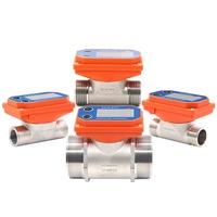 Compteur de débit numérique OEM ZJSUS-BT01 G1.5'' avec batterie intégrée, affichage 50-750L GAL M3 QTS, pour eau industrielle