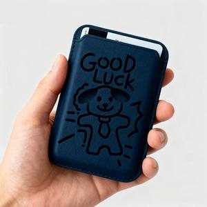 Tarjetero Magnético de PU Grabado con Diseño Personalizado, Tipo Cartera Corta - Product Image 2