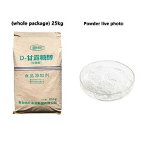Poudre de Mannitol de Qualité Alimentaire 99% E421 Édulcorant Faible en Calories 25kg/sac Chine pour Chewing-gum et Bonbons