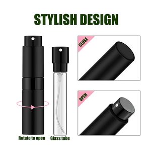 Mini Botella Portátil de Perfume de Aluminio de 5ml, Recargable, Envase Cosmético Vacío con Pulverizador, Impresión Serigrafiada - Product Image 2