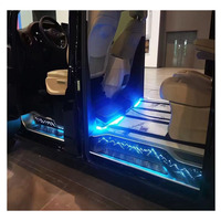 Pour Mercedes-Benz Vito W447 V-Class V260 V250 Plaques de seuil de porte LED avec éclairage ciel étoilé, pédale de bienvenue, accessoires intérieurs de voiture