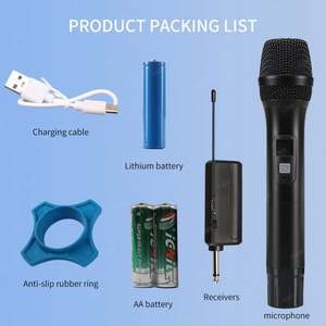 TNH UM-PU01 UHF Plug and Play Wireless Pro doppio microfono rumore Home Karaoke palco MIC dinamico universale KTV - Product Image 6