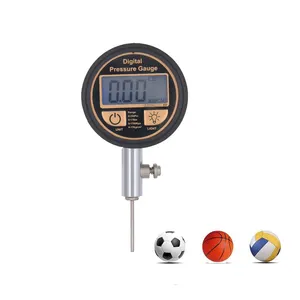 Pengukur tekanan bola sepak bola Mini 20psi 1,4bar, tampilan Digital untuk voli basket barometer