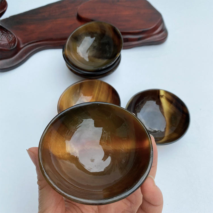 7.5cm black flower bowl