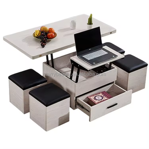 โต๊ะอาหารอเนกประสงค์ปรับระดับได้ รุ่น Lift up Smart Coffee B01 โต๊ะยกได้ B01 - Product Image 5