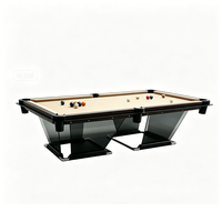 Table de billard professionnelle 7, 8 ou 9 pieds en verre noir pour usage commercial et domestique, accessoires inclus, pour usage intérieur, avec ardoise Jiujiang, OEM ODM