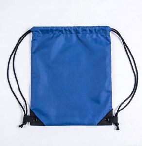 210D 420D Eco Polyester Silk-screen Printed Customized Color & Design <b>Drawstring</b> <b>Backpack</b> Promotional Sport Blank Bag - Product Image 2