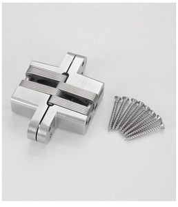 GQK ตู้บานพับแบบซ่อนนวัตกรรมทันสมัยเรียบง่ายของเฟอร์นิเจอร์ที่มองไม่เห็นซาตินโครเมี่ยม Soss โลหะผสมสังกะสีสำหรับโรงเรียนโรงพยาบาล - Product Image 5