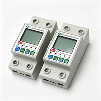TUYA WIFI Micro Circuit Breaker 63A Pengukur Daya MCB Perlindungan Beban Berlebih 2P Sakelar Udara dengan Layar Tampilan