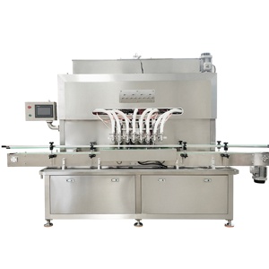 Ligne de production automatique multi-têtes pour sauces, système de bouchage et d'étiquetage pour une productivité élevée, huile, miel, pâte de chili, vinaigrette - Product Image 2