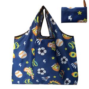 Custom Promotion Washable Lightweight Polyester <b>Folding</b> Tote <b>Bag</b> Portable Eco-friendly Reusable Expandable Shopping <b>Bag</b> - Product Image 1