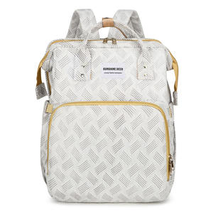 Nueva bolsa plegable portátil, mochila de momia con cuna, bolsas multifuncionales para <span class=keywords><strong>madre</strong></span> y bebé, paquete de pañales, mochilas de guardería, venta al por mayor - Product Image 6