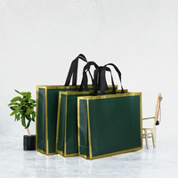 Sac fourre-tout personnalisé en non-tissé recyclé, écologique, réutilisable, avec impression de lettres, deux poignées, logo de marque