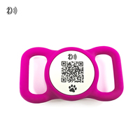 Personalisierter Einzigartiger QR-Code NFC-Chip Silikon-Haustiermarke NFC-Hundemarke Mehrfarbig für Anti-Verlust bei Haustieren