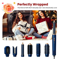 Ensemble de brosses sèche-cheveux à ions négatifs HS-09, 110 000 tr/min, brosse à air chaud haute vitesse, styler à air 6 en 1, outils de coiffage