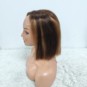 โปรโมชั่น Letsfly วิกผมบ๊อบแบบปิดหน้าผาก 5x5 แบบ Double Drawn ราคา 36 ดอลลาร์ ผมเวียดนาม 12A ไฮไลท์สี ผมแท้ 100% - Product Image 6