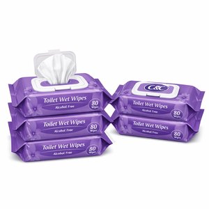 Lingettes jetables extra larges hypoallergéniques à base de plantes, papier toilette humide pour adultes - Product Image 5