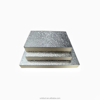 Panneau de conduit PIR ignifuge, panneau de conduit d'air pré-isolé en polyisocyanurate, Alu. Conduits de ventilation en mousse PID pour hôtel
