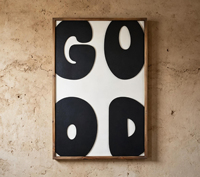 Art Deco GOOD House Décoration murale rectangulaire (LK-26048) - Matériau MDF pour salon