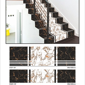 Vistaar Acabado Mate 1000x300mm Antideslizante Porcelana Step Riser Escalera Azulejos Granito Calidad de Exportación - Product Image 1