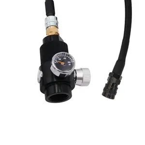 HPA CO2 Regulador W/ 100 centímetros de baixa pressão SLP FLEX Linha Mangueira Remoto para. 825 "NGO Tanque Reguladora Faixa 0 ~ 200 PSI